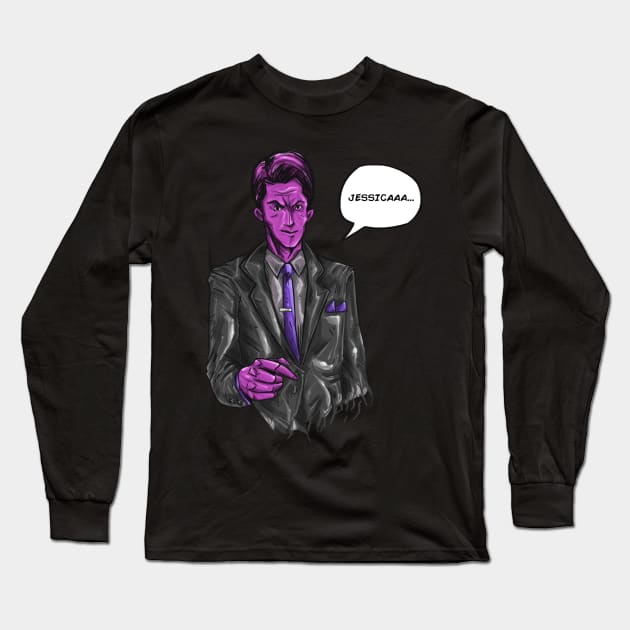 Mr. Purple man Long Sleeve T-Shirt by BRed_BT